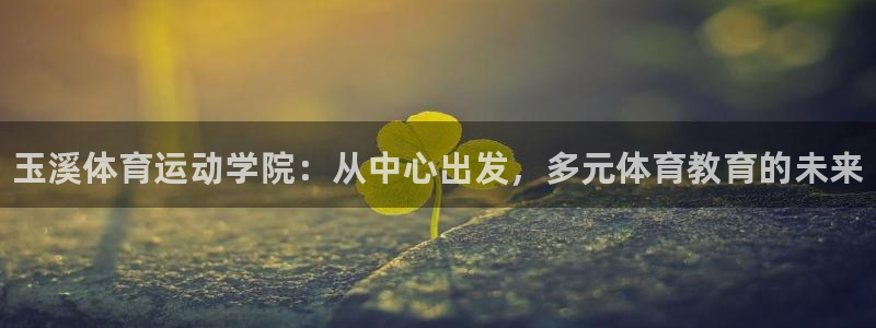 千亿国际官网下载平台注册流程视频：玉溪体育运动学院：