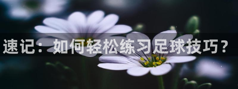 千亿国际官方正版app代理：速记：如何轻松练习足球技